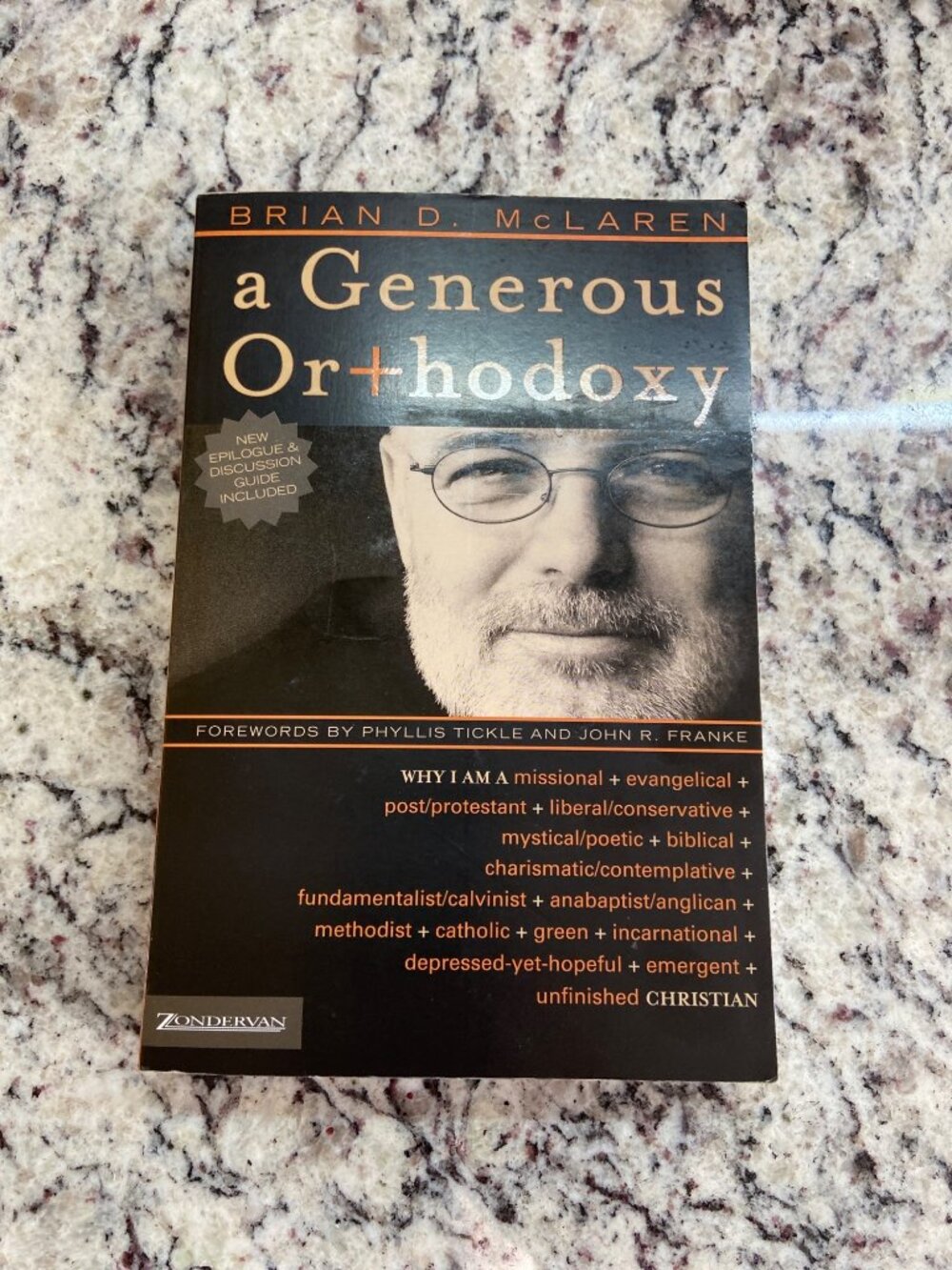 A Generous Orthodoxy Brian D McLaren Christian Theology Paperback 2004